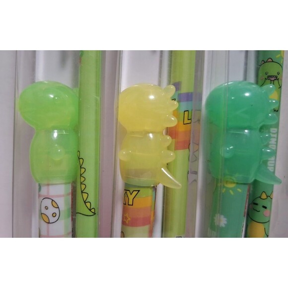 KAP CAT LUCKY DRAGON MULTI INK & TOPPER ERASABLE GEL PEN SET 5 CT LOT NEW - Picture 3 of 6